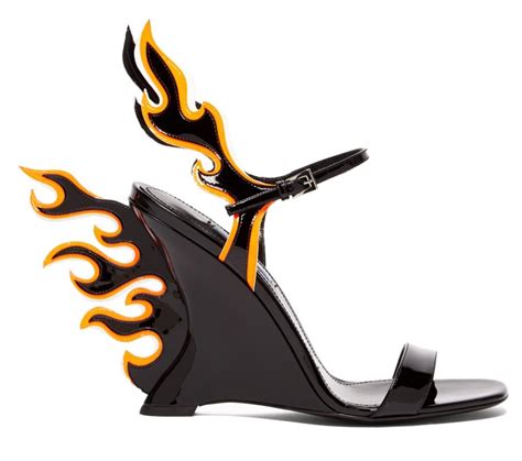 prada high heels flame|Prada flame heels dupe.